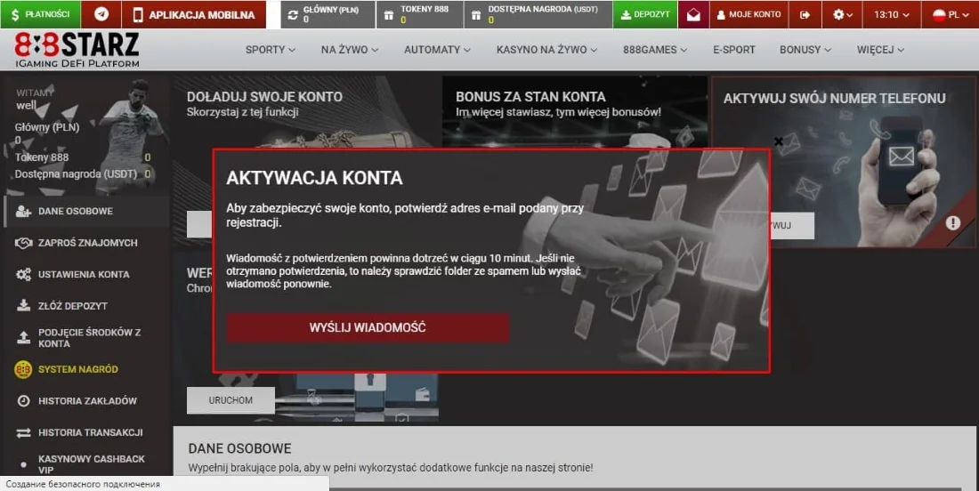 Zakończ rejestrację