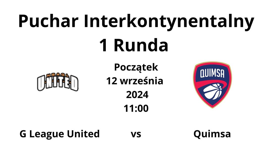 Mecz G League United - Quimsa