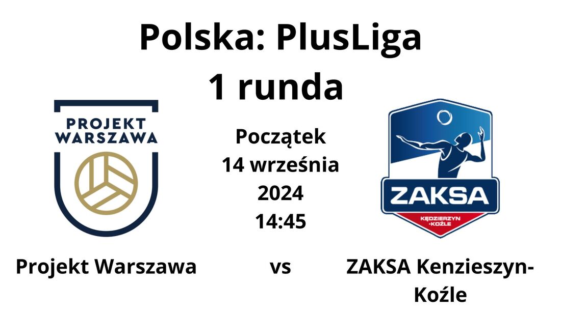 Mecz Projekt Warszawa - ZAKSA Kędzierzyn-Koźle